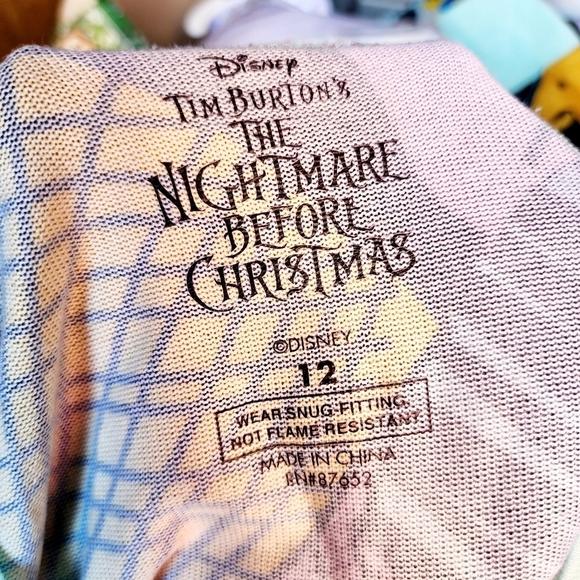 NWT The Nightmare Before Christmas Sally Rag Doll 2 Piece Pajama Set Comfy EUC - Picture 7 of 7